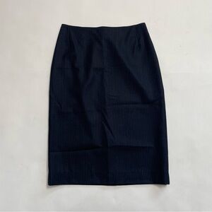 NWT BROOKS BROTHERS wool pinstripe pencil skirt in navy